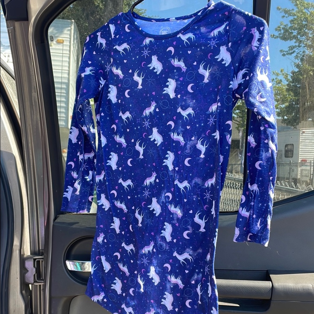 Wonder Nation Blue Shirt with Unicorn Design